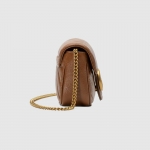 グッチ GUCCI キルティング スーパーミニバッグ ブラウン 476433 0OLFT 2535