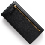 プラダ PRADA 長財布 SAFFIANO TRIANG 三角ロゴプレート ブラック 1MH132 QHH F0002 メンズ