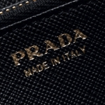 プラダ PRADA 長財布 SAFFIANO TRIANG 三角ロゴプレート ブラック 1ML506 QHH F0002 レディース
