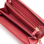 プラダ長財布 SAFFIANO TRIANG 三角ロゴプレート ペオニアピンク 1ML506 QHH F0505 レディース