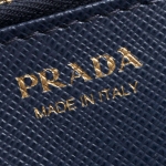 プラダ PRADA 長財布 SAFFIANO METAL ブリエッタブルー 1ML506 QWA F0016 レディース