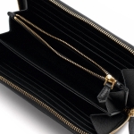 プラダ PRADA 長財布 SAFFIANO METAL ブラック 1ML506 QWA F0002 レディース