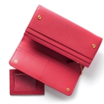 プラダ PRADA 長財布 サフィアーノ メタル SAFFIANO METAL ペオニアピンク 1MH132 QWA F0505 レディース