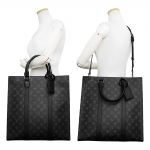 ルイ ヴィトン LOUIS VUITTON サックプラ 2Way ショルダー ハンドバッグ 斜め掛け モノグラムエクリプス M46452