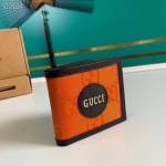 グッチ オフザグリッド 二つ折り財布 オレンジ ナイロン レザー 625573 H9HAN 7560