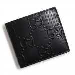 グッチ GUCCI GG柄 二つ折り財布 GGエンボス コインウォレット 二つ折り財布 レザー ブラック メンズ 625555 1W3AN 1000
