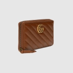 グッチ GG Marmont ダブルGロングウォレット 長財布 ブラウン 443123 0OLFT 2535