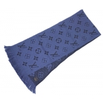 LOUIS VUITTON ルイ・ヴィトン マフラー エシャルプ・ロゴマニア ブルーデニムダーク M70812