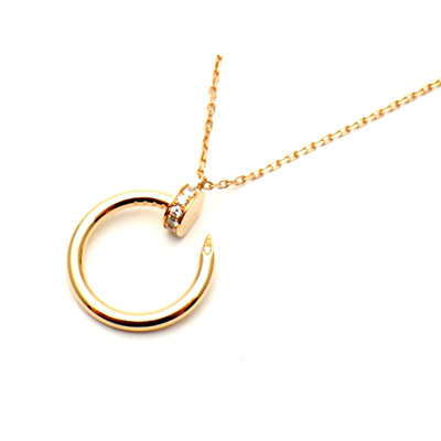カルティエネックレス Cartier ジュスト アン クル ピンクゴールド　ダイヤモンド　B7224513