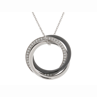 カルティエネックレス Cartier 貴金属･宝石 トリニティネックレス トリニティネックレス/ホワイトゴールド/セラミック/ダイヤモンド B3045500