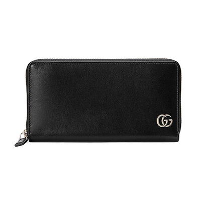 グッチ長財布 アラウンドウォレット GGマーモント ダブルG ブラック 428736 0YK0N 1000
