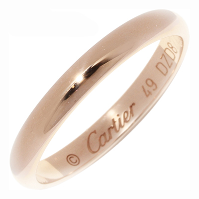 カルティエ K18PG クラシックウェディングリング 1895ウェディングリング 幅2.5ミリ 指輪 リング B4088112