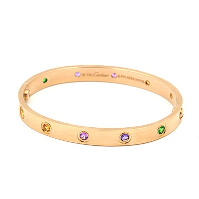 カルティエブレスレット  CARTIER ラブブレス マルチストーン  B6036500
