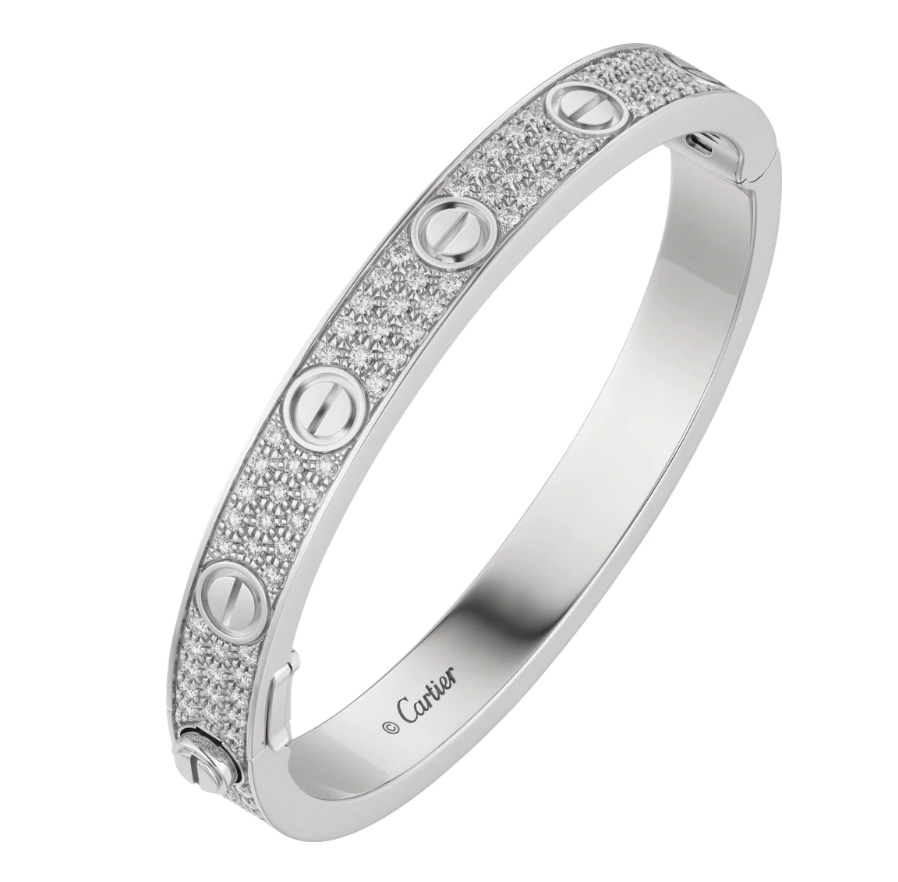カルティエ LOVE BRACELET ブレスレット パヴェダイヤモンド 18Kホワイトゴールド  N6717617