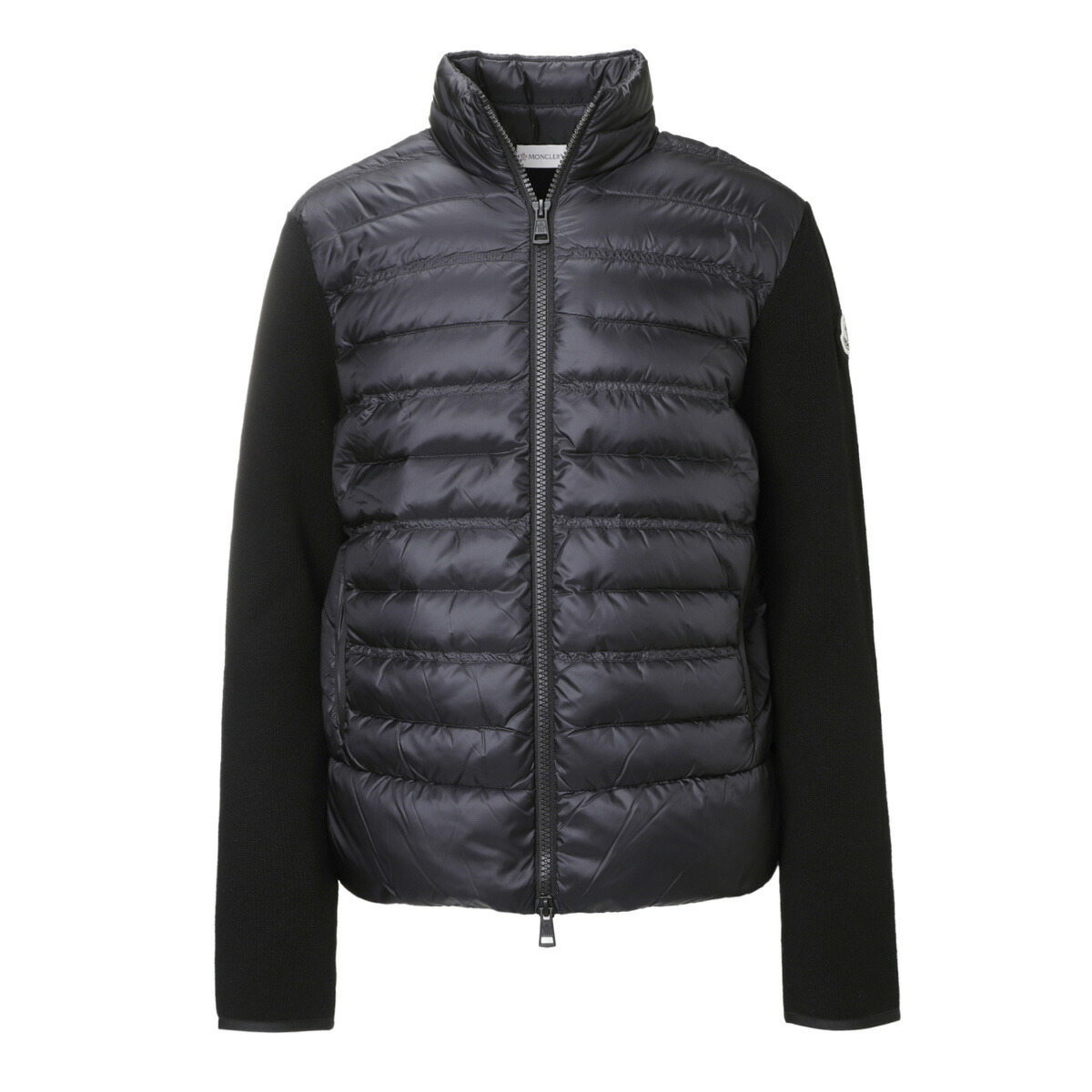 モンクレール MONCLER ダウン切り替え ジップアップ カーディガン ブラック メンズ 9b00006 m1122 999