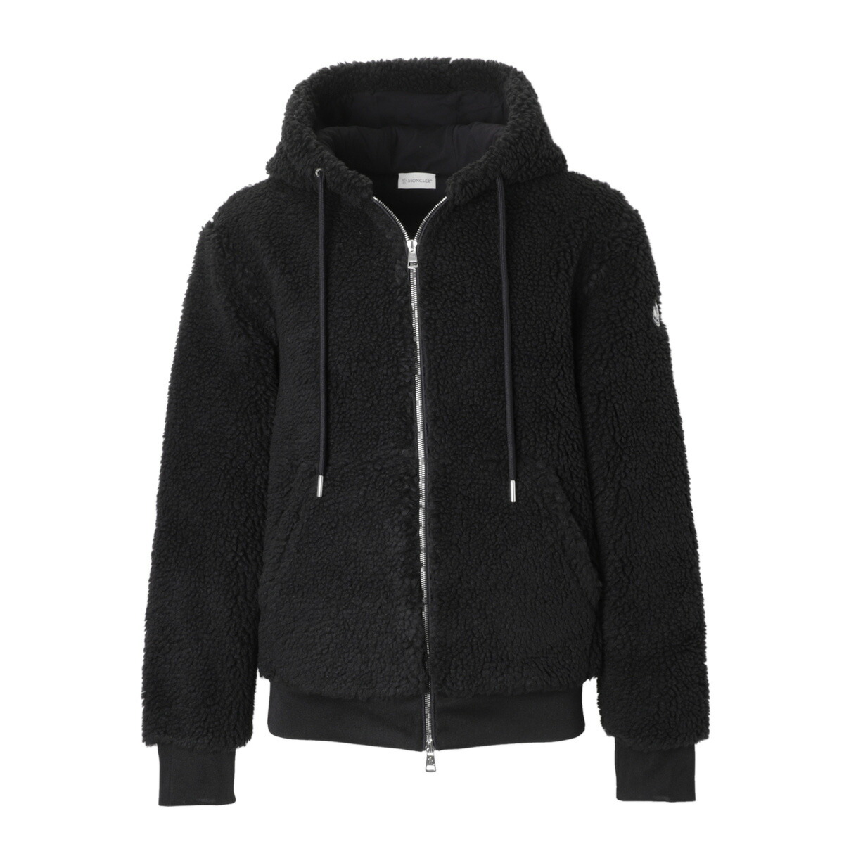 モンクレール MONCLER ジップアップパーカ ボアパーカ ブラック 8g00023 89a5v 999