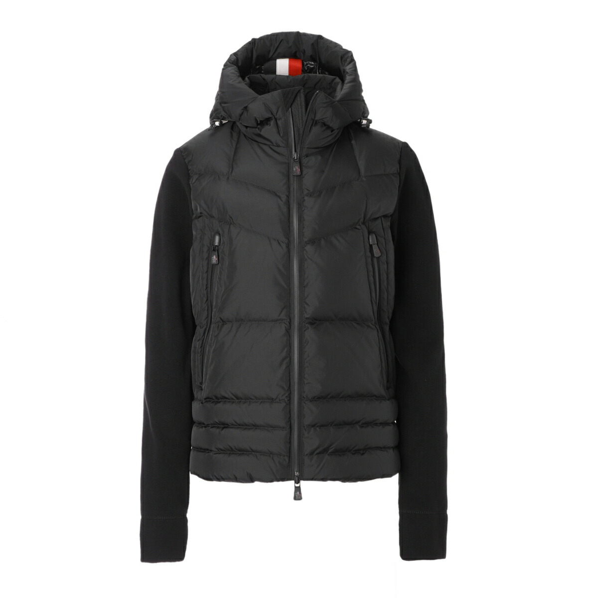 モンクレール グルノーブル MONCLER GRENOBLE ダウン切り替え ジップアップパーカ ブラック 8g00033 80093 999
