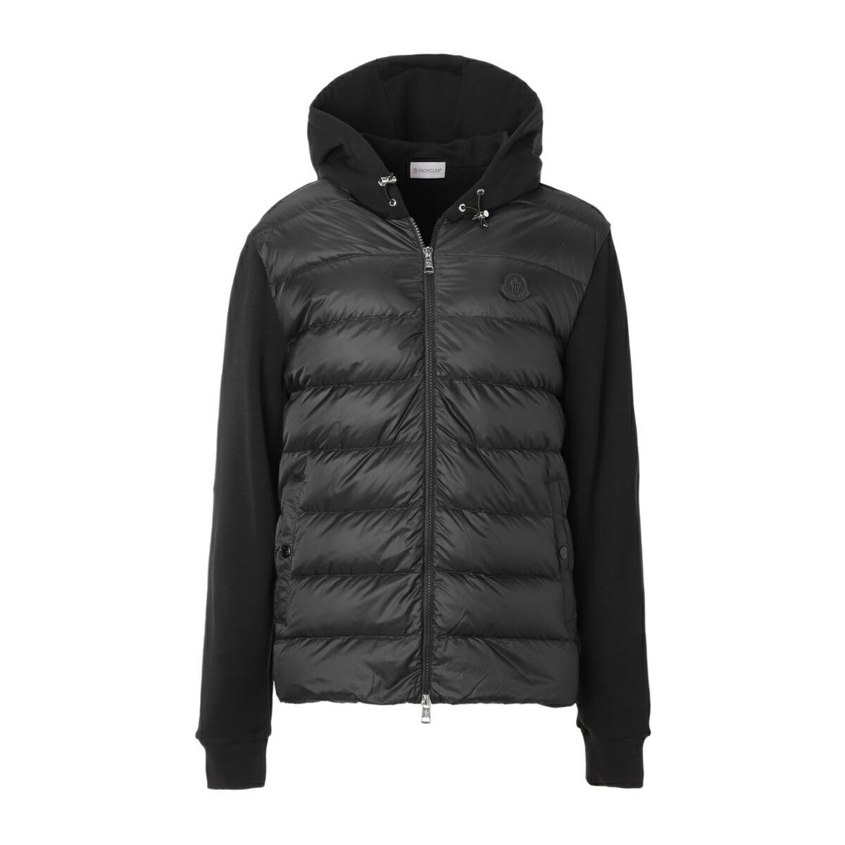 モンクレール MONCLER ダウン切り替え ジップアップパーカ ブラック メンズ 8g00035 809kz 999