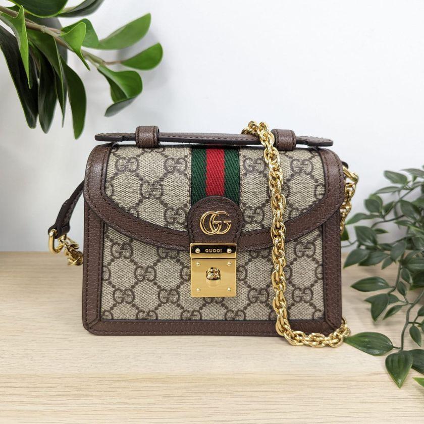 グッチ GUCCI オフィディア GG ミニ 2way ショルダー ハンドバッグ 斜め掛け GGキャンバス 696180 96IWG 8745