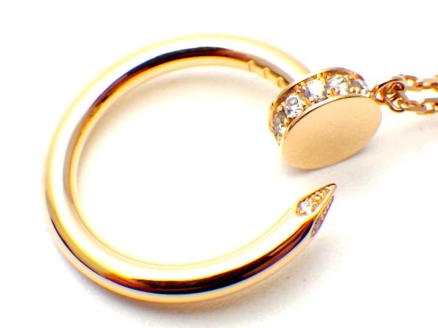 カルティエネックレス Cartier ジュスト アン クル ピンクゴールド　ダイヤモンド　B7224513