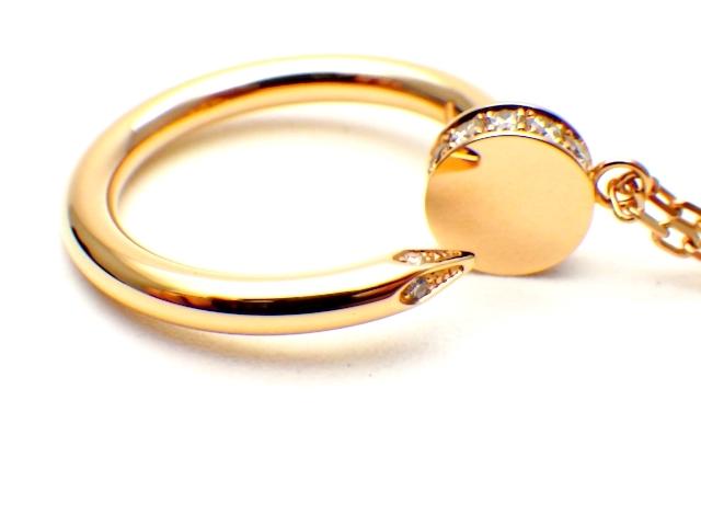 カルティエネックレス Cartier ジュスト アン クル ピンクゴールド　ダイヤモンド　B7224513