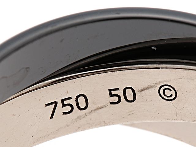 カルティエリング Cartier  トリニティリング　WG/セラミック(黒)　B20231205