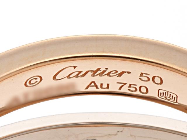 カルティエ指輪 Cartier　リング　ビーラブR　PG　WG　ダイヤ B4094300