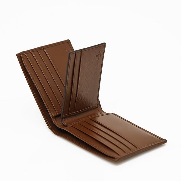 グッチ財布 インターロッキングG GGスプリームキャンバス×レザー ウォレット カードケース付き 二つ折り 折財布 [小銭入れなし] 723171 92TCG 8563