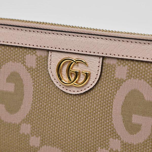 グッチ財布 オフィディア ジャンボGG キャンバス×レザー ラウンドファスナー ウォレット 長財布 523154 UKMBG 9550