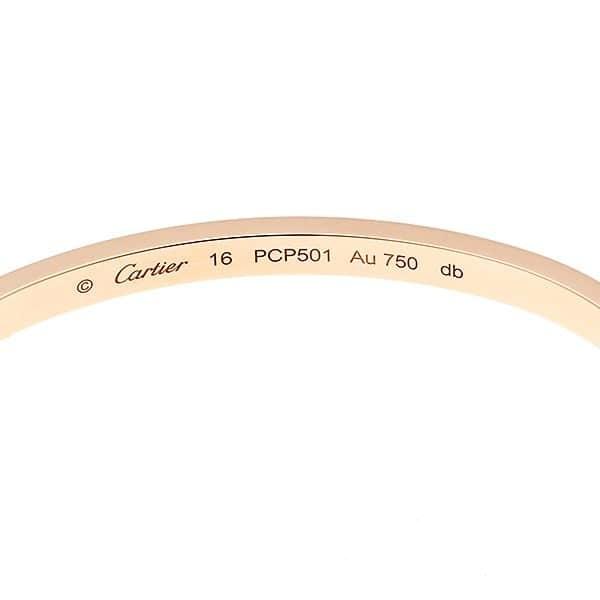 カルティエ ブレスレット ラブブレスSM パヴェ ダイヤ PG ピンクゴールド 18K 新型 パヴェセッティング バングル N6710716