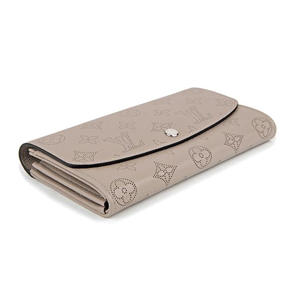ルイヴィトン長財布 Louis Vuitton マヒナ レディース グレージュ系 M60144