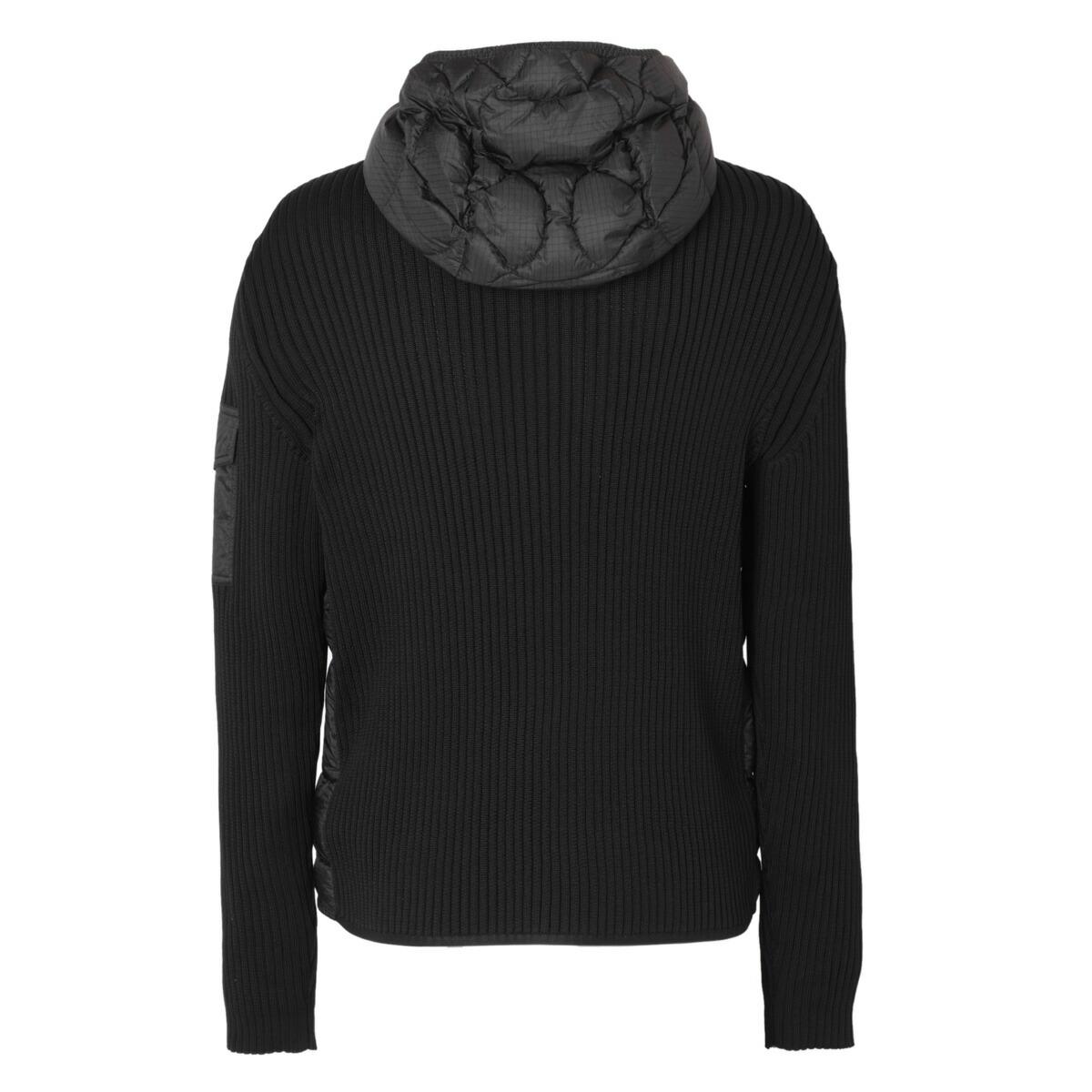 モンクレール MONCLER ダウン切り替え ジップアップ カーディガン ブラック 9b00025 m1124 999