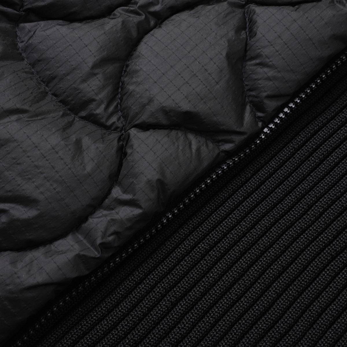 モンクレール MONCLER ダウン切り替え ジップアップ カーディガン ブラック 9b00025 m1124 999