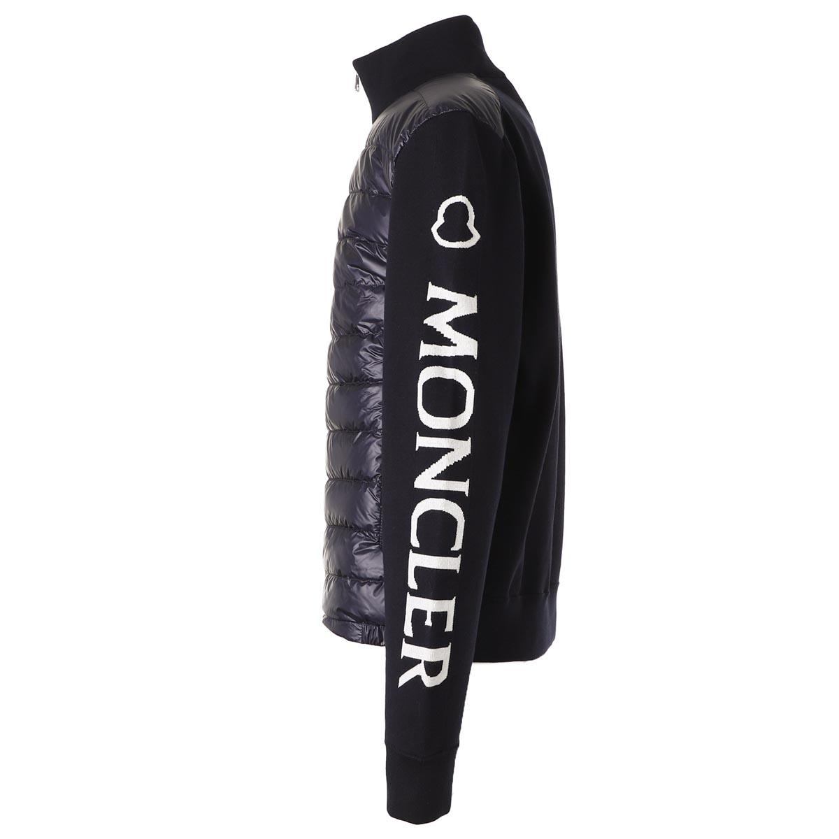 モンクレール MONCLER ジップアップ カーディガン ブルー メンズ 9b52100 v9059 742