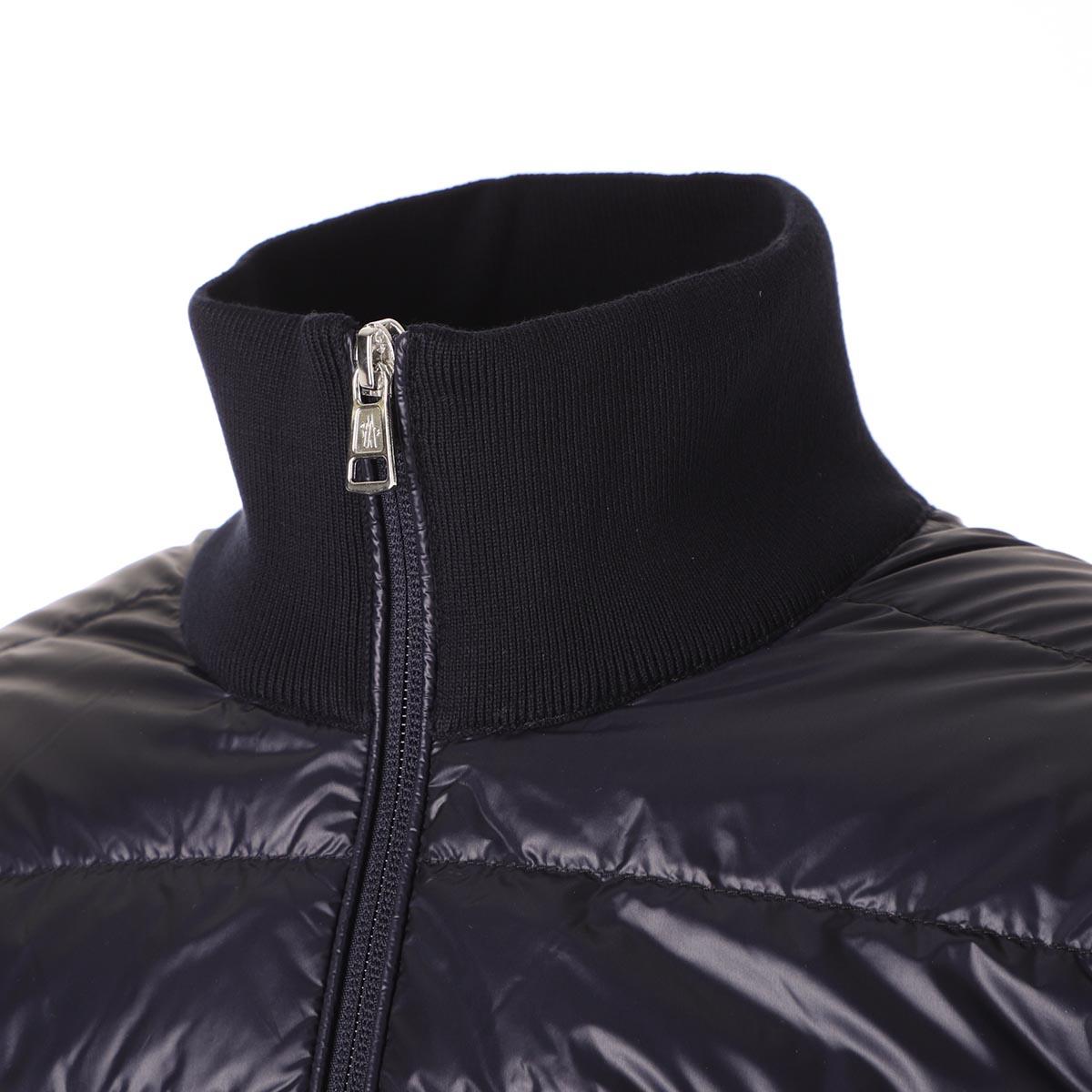 モンクレール MONCLER ジップアップ カーディガン ブルー メンズ 9b52100 v9059 742