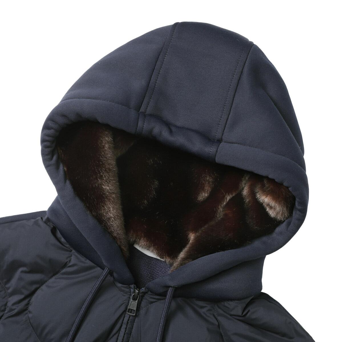 モンクレール MONCLER ダウン切り替え ジップアップパーカ ブルー 8g00013 899g9 778