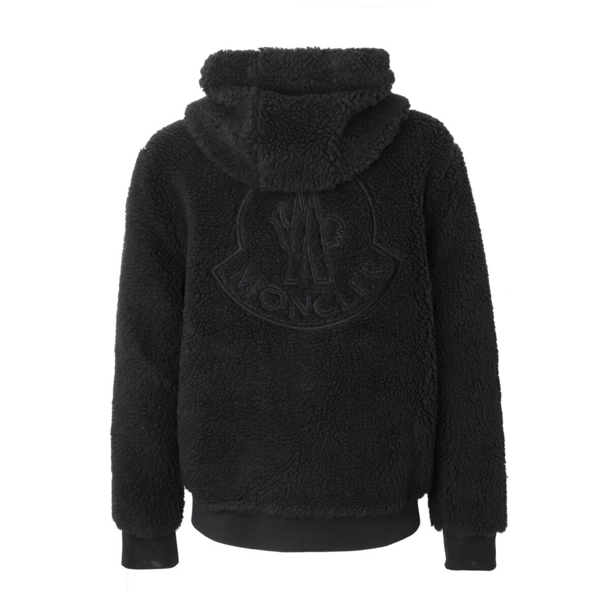 モンクレール MONCLER ジップアップパーカ ボアパーカ ブラック 8g00023 89a5v 999