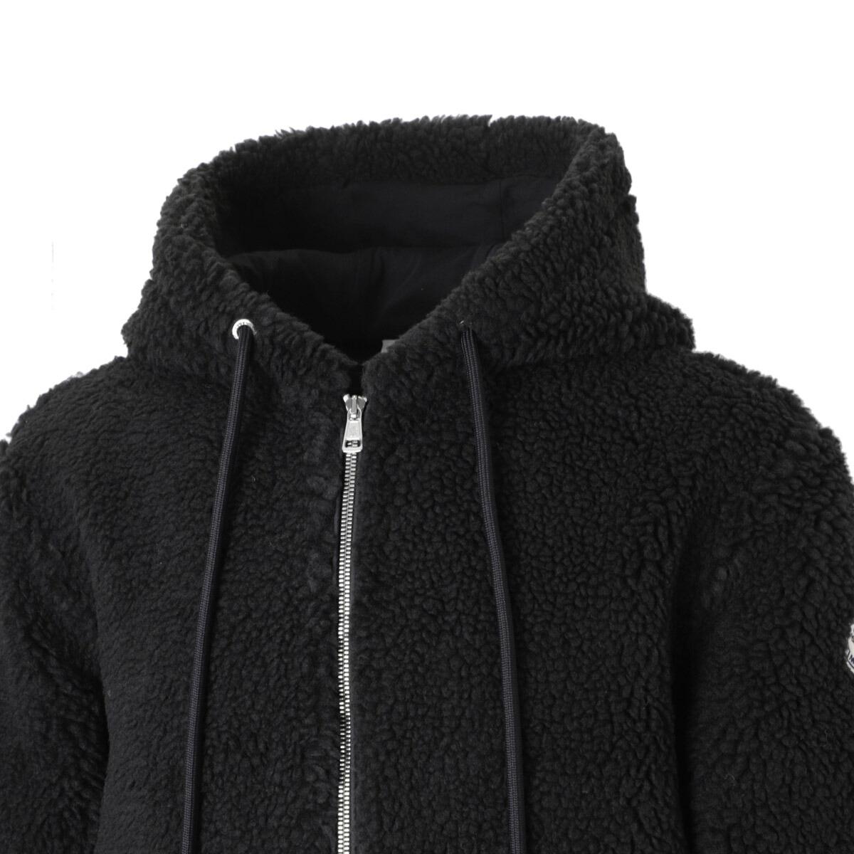 モンクレール MONCLER ジップアップパーカ ボアパーカ ブラック 8g00023 89a5v 999