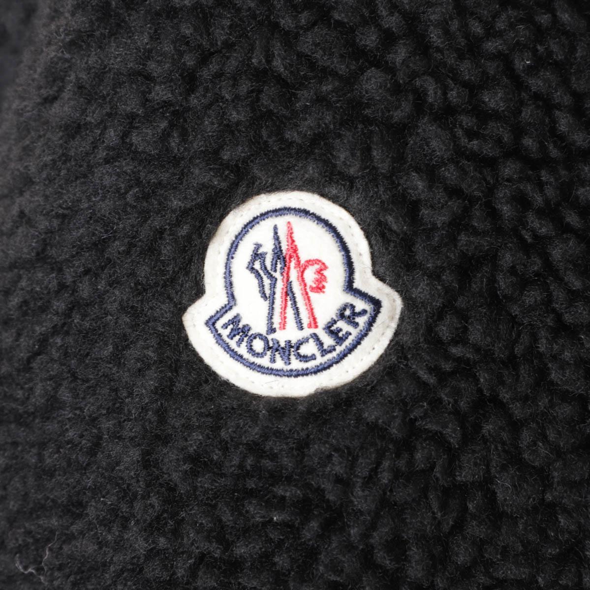 モンクレール MONCLER ジップアップパーカ ボアパーカ ブラック 8g00023 89a5v 999