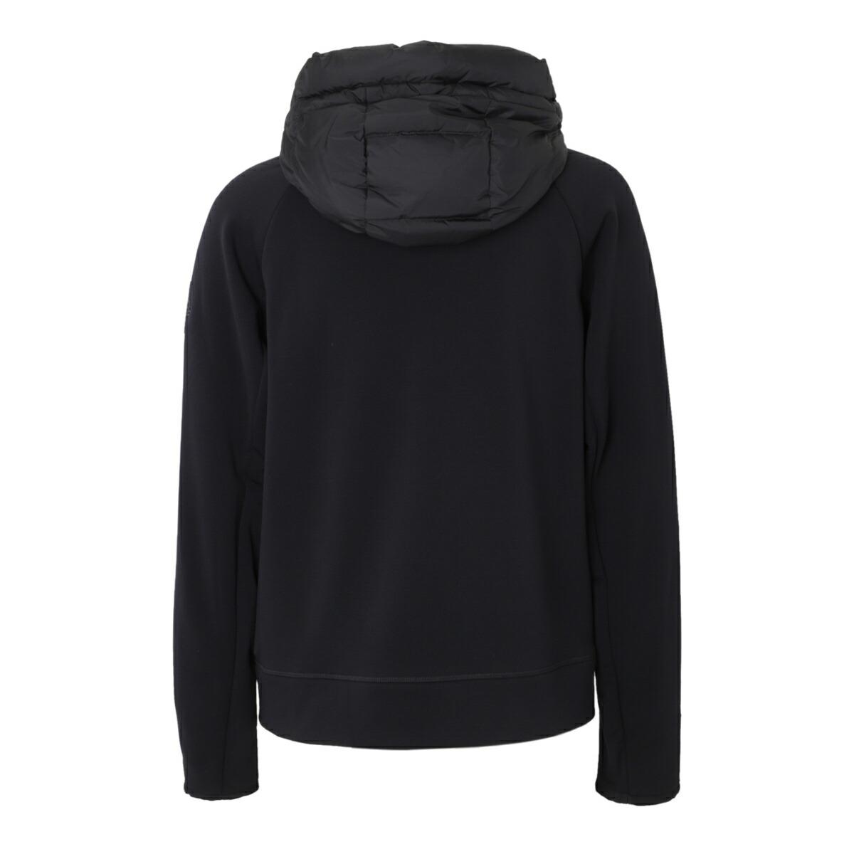 モンクレール グルノーブル MONCLER GRENOBLE ダウン切り替え ジップアップパーカ ブラック メンズ 8g00032 899ig 999