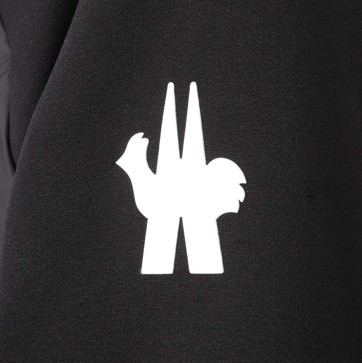 モンクレール グルノーブル MONCLER GRENOBLE ダウン切り替え ジップアップパーカ ブラック メンズ 8g00031 809ht 999