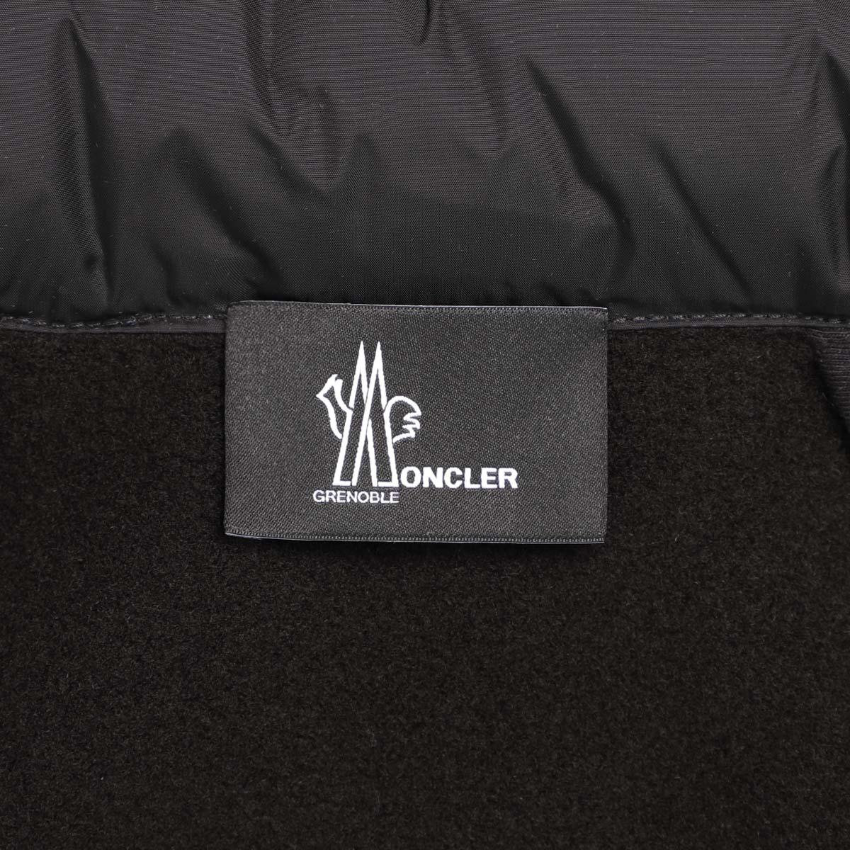 モンクレール グルノーブル MONCLER GRENOBLE ダウン切り替え ジップアップパーカ ブラック メンズ 8g00031 809ht 999