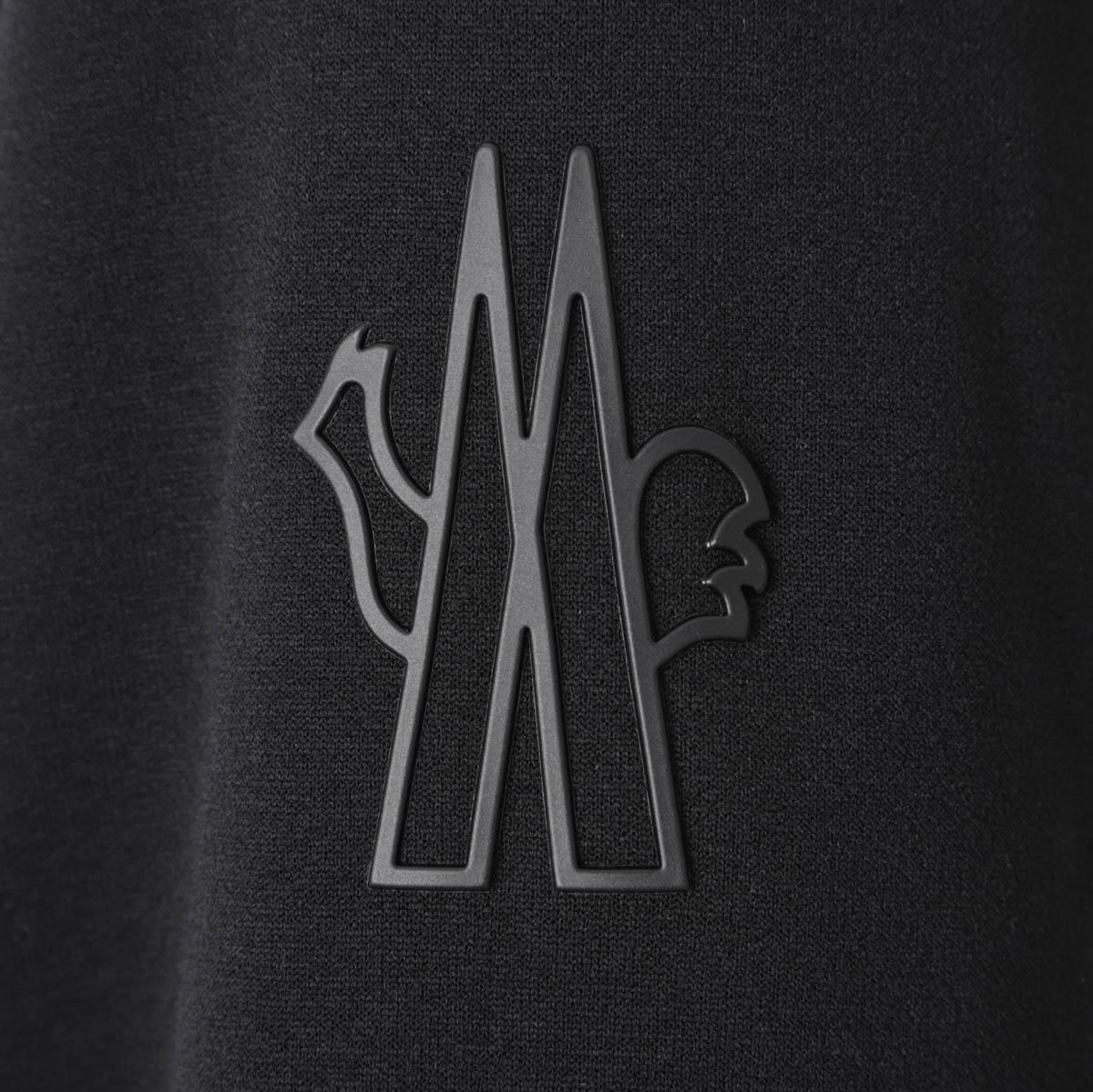 モンクレール グルノーブル MONCLER GRENOBLE ダウン切り替え ジップアップパーカ ブラック メンズ 8g00032 899ig 999