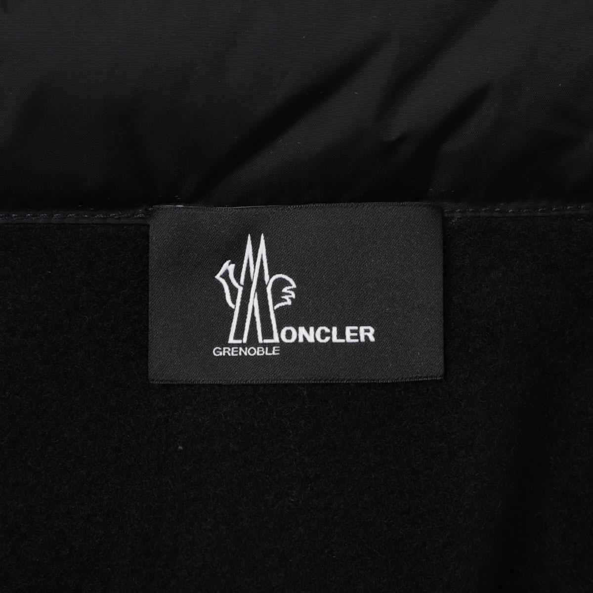 モンクレール グルノーブル MONCLER GRENOBLE ダウン切り替え ジップアップパーカ ブラック メンズ 8g00032 899ig 999