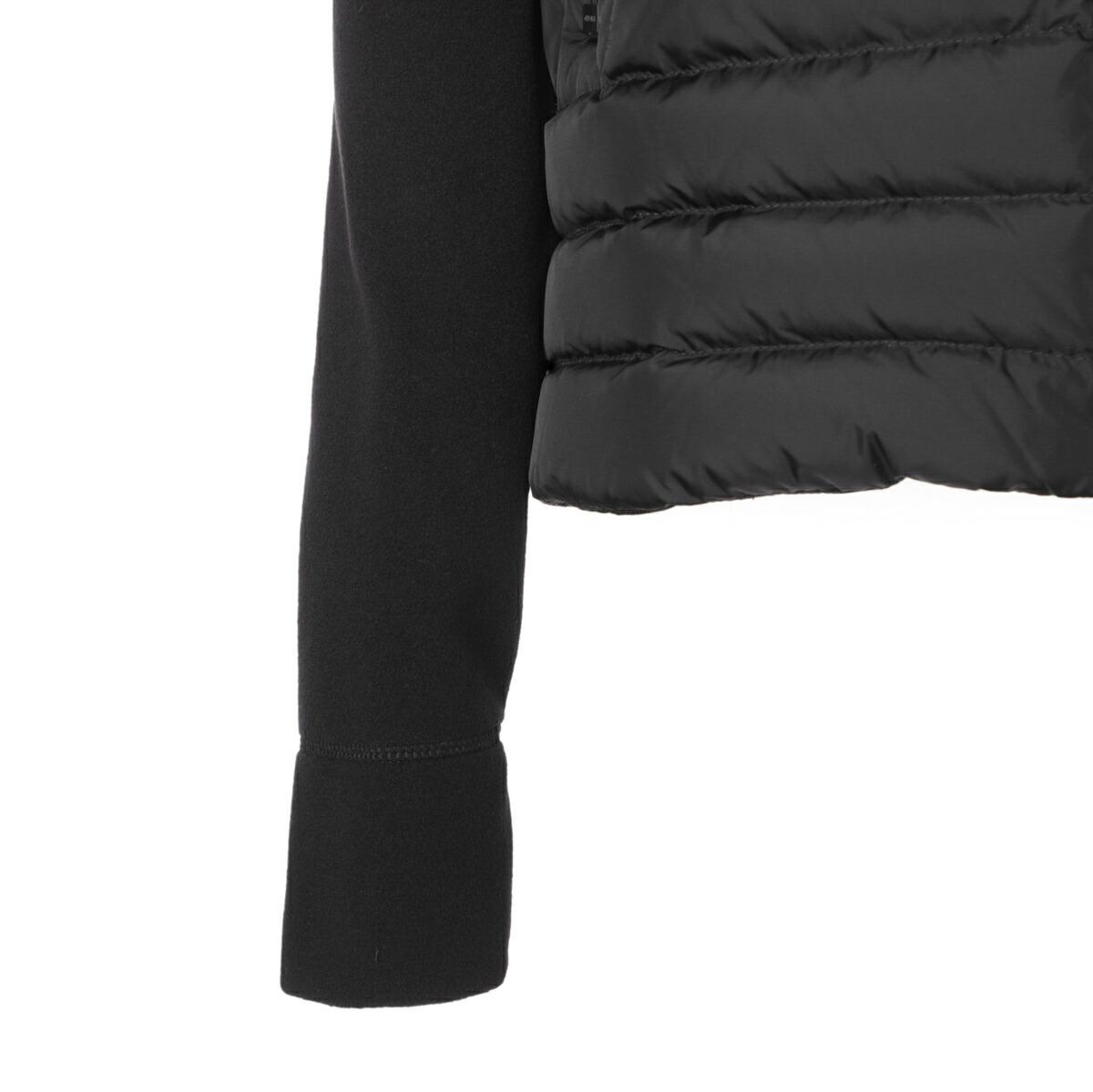 モンクレール グルノーブル MONCLER GRENOBLE ダウン切り替え ジップアップパーカ ブラック 8g00033 80093 999