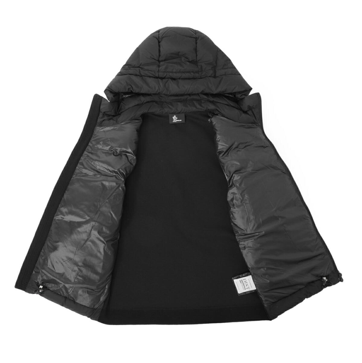 モンクレール グルノーブル MONCLER GRENOBLE ダウン切り替え ジップアップパーカ ブラック 8g00033 80093 999