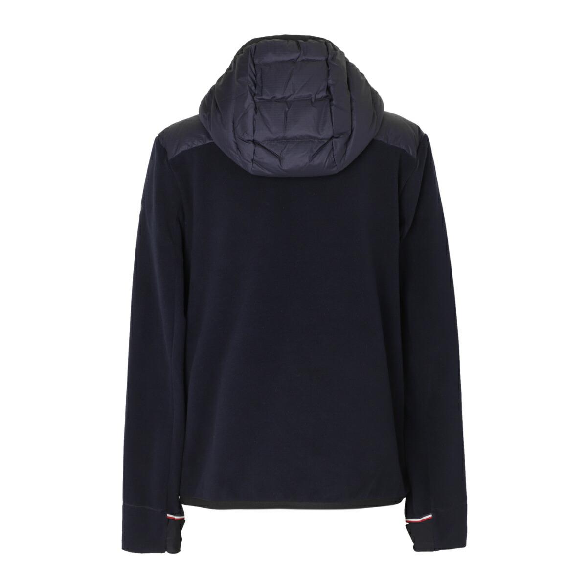 モンクレール グルノーブル MONCLER GRENOBLE ダウン切り替え ジップアップ カーディガン ブルー メンズ 8g00035 80093 77d
