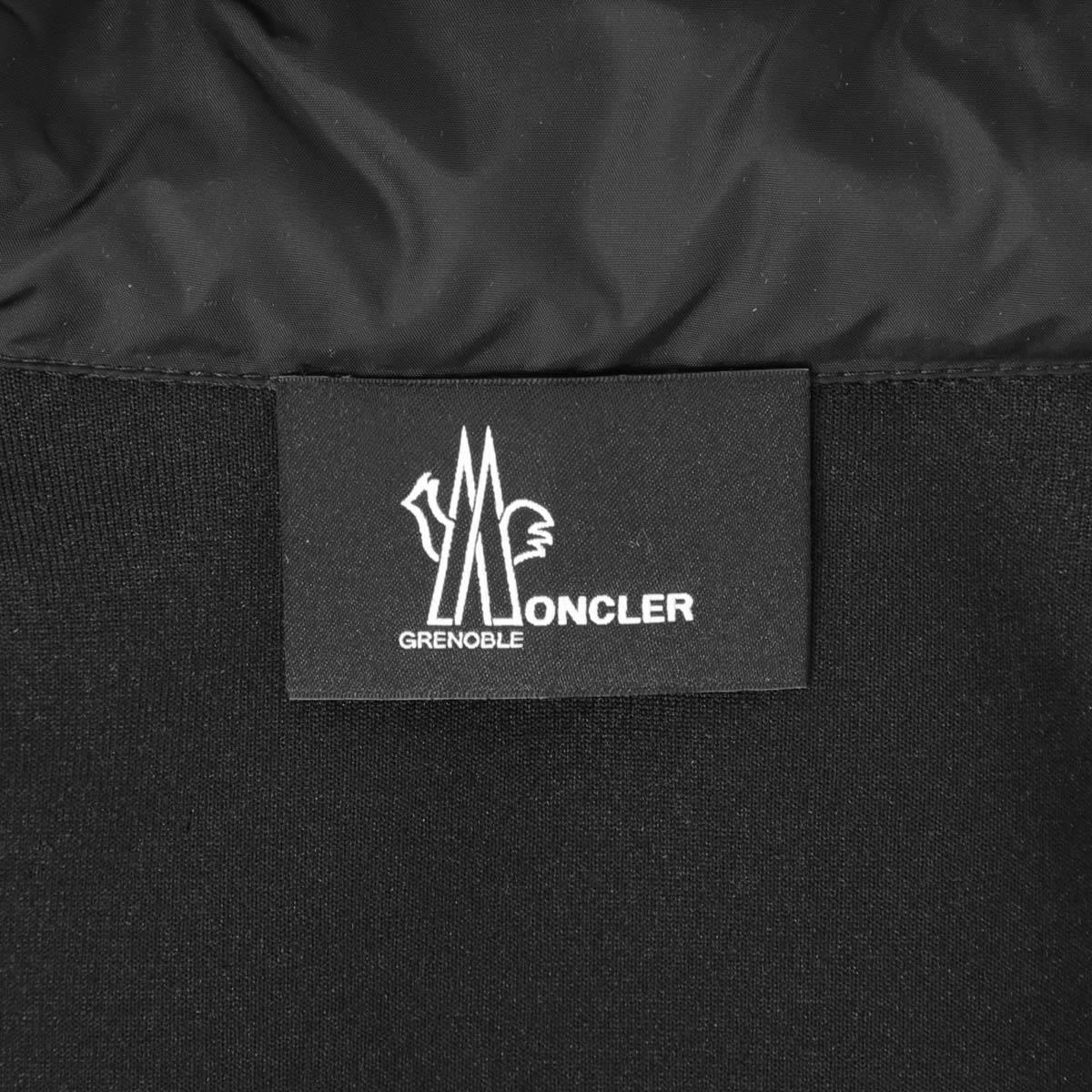 モンクレール グルノーブル MONCLER GRENOBLE ダウン切り替え ジップアップパーカ ブラック 8g00033 80093 999
