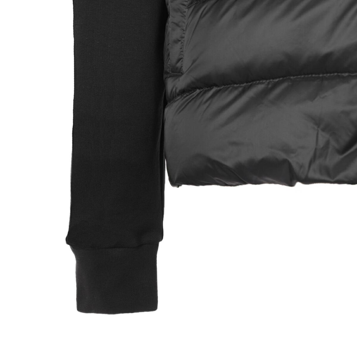 モンクレール MONCLER ダウン切り替え ジップアップパーカ ブラック メンズ 8g00035 809kz 999