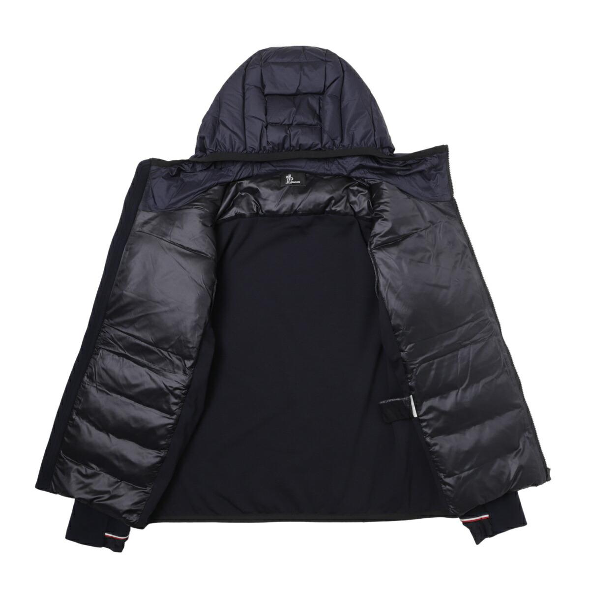 モンクレール グルノーブル MONCLER GRENOBLE ダウン切り替え ジップアップ カーディガン ブルー メンズ 8g00035 80093 77d